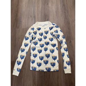 Hanna Andersson Kids‎ Holiday Hanukkah Menorah Pajama Top Size US 10